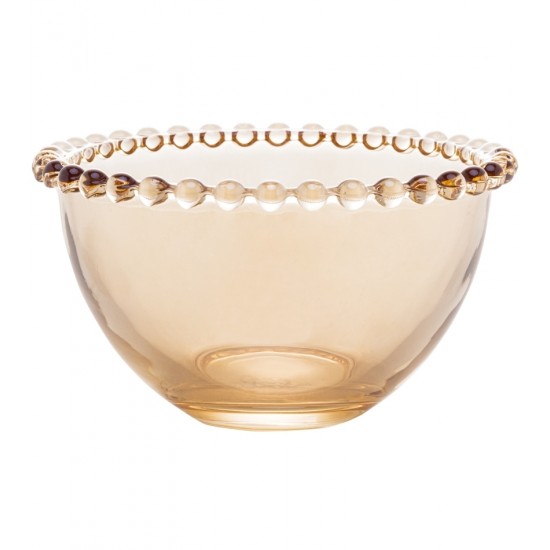 Bowl 13x7,4cm Pearl Âmbar De Cristal Ecológico